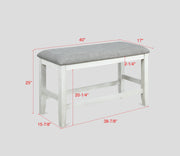 Fulton Chalk/White Counter Height Dining Set - Lara FurnitureCounter Height Set