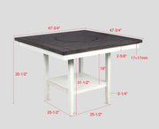 Fulton Chalk/White Counter Height Dining Set - Lara FurnitureCounter Height Set