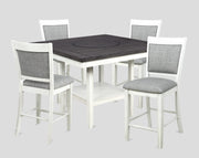 Fulton Chalk/White Counter Height Dining Set - Lara FurnitureCounter Height Set