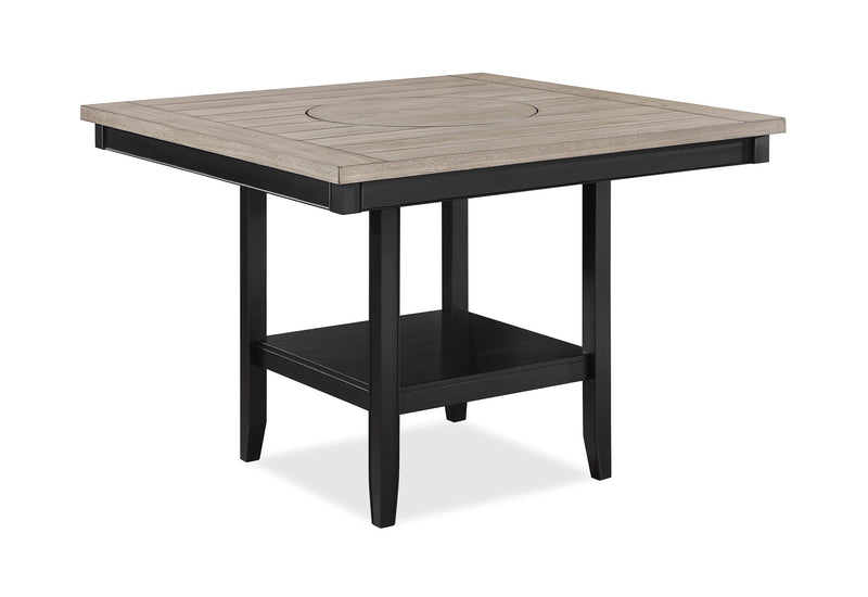 Fulton Charcoal/Light Gray Extendable Counter Height Dining Set - Lara FurnitureCounter Height Set