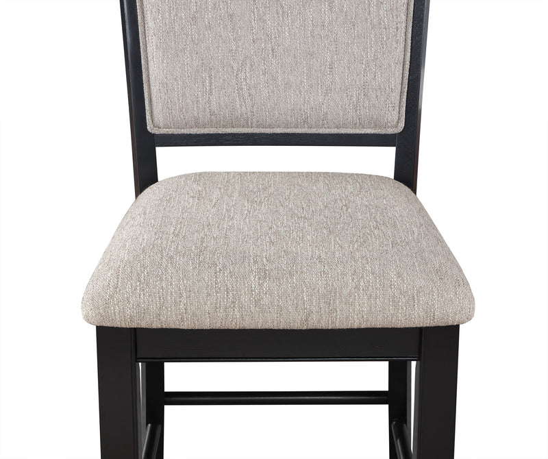 Fulton Charcoal/Light Gray Extendable Counter Height Dining Set - Lara FurnitureCounter Height Set