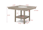 Fulton White Oak Counter Height Dining Set - Lara FurnitureCounter Height Set
