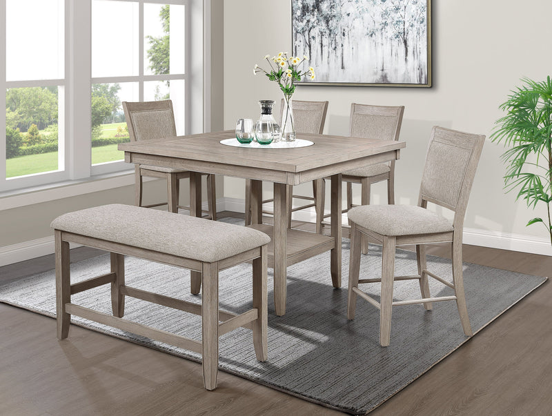 Fulton White Oak Counter Height Dining Set - Lara FurnitureCounter Height Set
