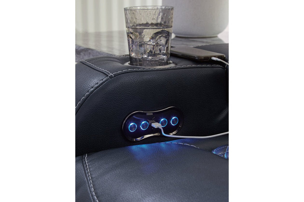 Fyne - Dyme Sapphire Power Reclining Living Room Set - Gate FurniturePower Reclining Living Room Set