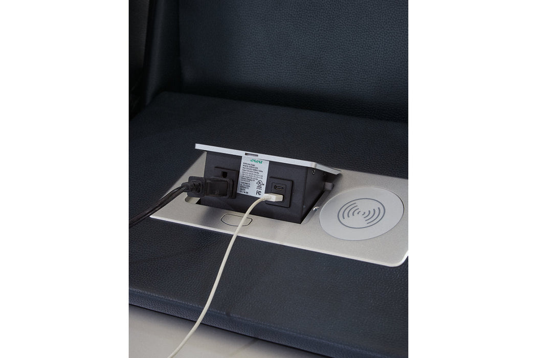 Fyne - Dyme Sapphire Power Reclining Living Room Set - Gate FurniturePower Reclining Living Room Set