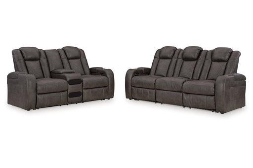Fyne - Dyme Shadow Power Reclining Living Room Set - Gate FurniturePower Reclining Living Room Set