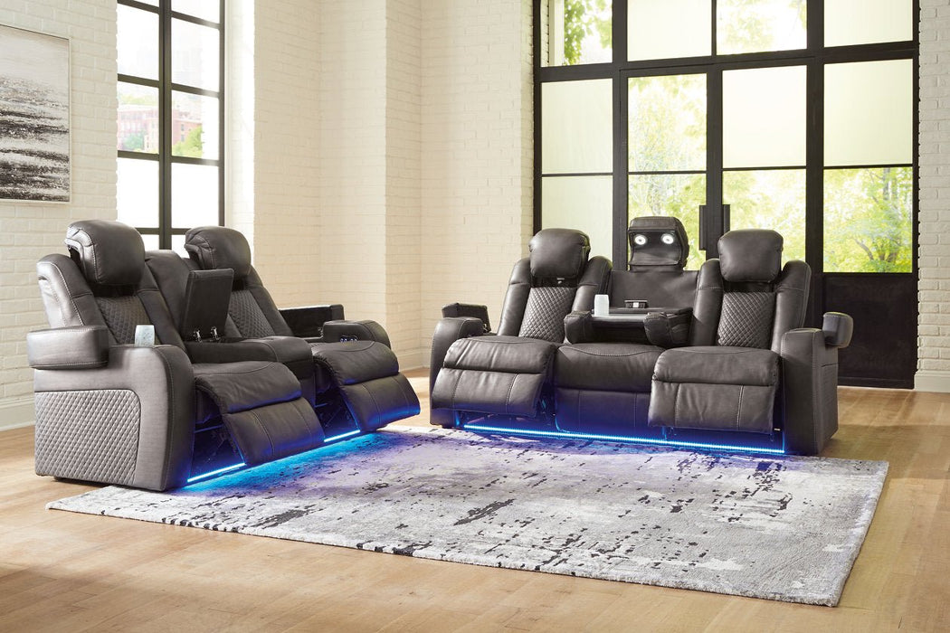 Fyne - Dyme Shadow Power Reclining Living Room Set - Gate FurniturePower Reclining Living Room Set