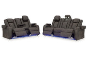 Fyne - Dyme Shadow Power Reclining Living Room Set - Lara FurniturePower Reclining Living Room Set