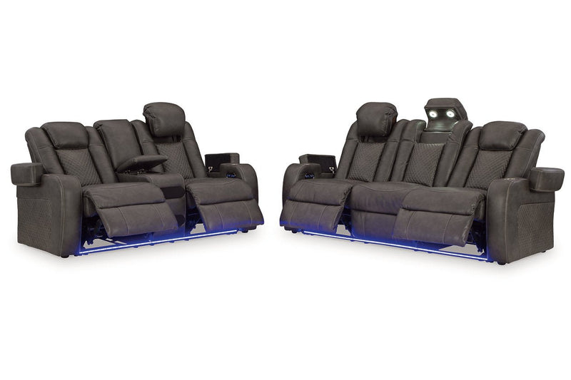 Fyne - Dyme Shadow Power Reclining Living Room Set - Lara FurniturePower Reclining Living Room Set
