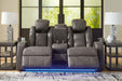 Fyne-Dyme Shadow Power Reclining Loveseat with Console - 3660218