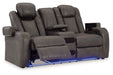 Fyne - Dyme Shadow Power Reclining Sofa, Loveseat and Recliner - Gate FurniturePower Reclining Living Room Set