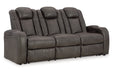 Fyne - Dyme Shadow Power Reclining Sofa, Loveseat and Recliner - Gate FurniturePower Reclining Living Room Set