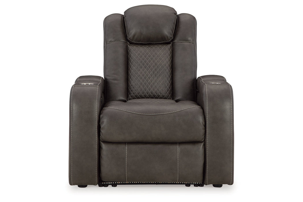 Fyne - Dyme Shadow Power Reclining Sofa, Loveseat and Recliner - Gate FurniturePower Reclining Living Room Set
