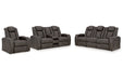 Fyne - Dyme Shadow Power Reclining Sofa, Loveseat and Recliner - Gate FurniturePower Reclining Living Room Set