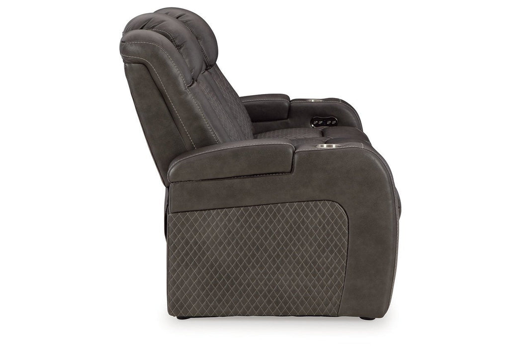 Fyne - Dyme Shadow Power Reclining Sofa, Loveseat and Recliner - Gate FurniturePower Reclining Living Room Set