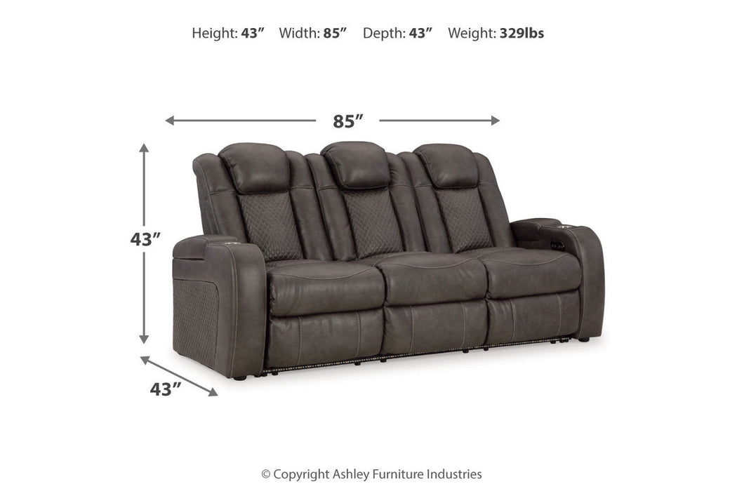Fyne - Dyme Shadow Power Reclining Sofa, Loveseat and Recliner - Gate FurniturePower Reclining Living Room Set
