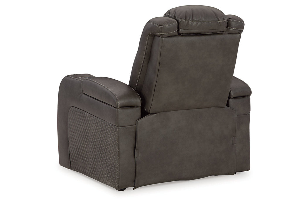 Fyne - Dyme Shadow Power Reclining Sofa, Loveseat and Recliner - Gate FurniturePower Reclining Living Room Set