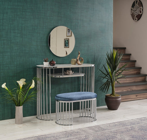 G501 Ottoman in Blue - 790-G501-NOVA140-O