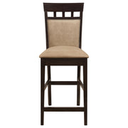 Gabriel Closed Back Counter Chair Cappuccino (Set of 2) - 100219