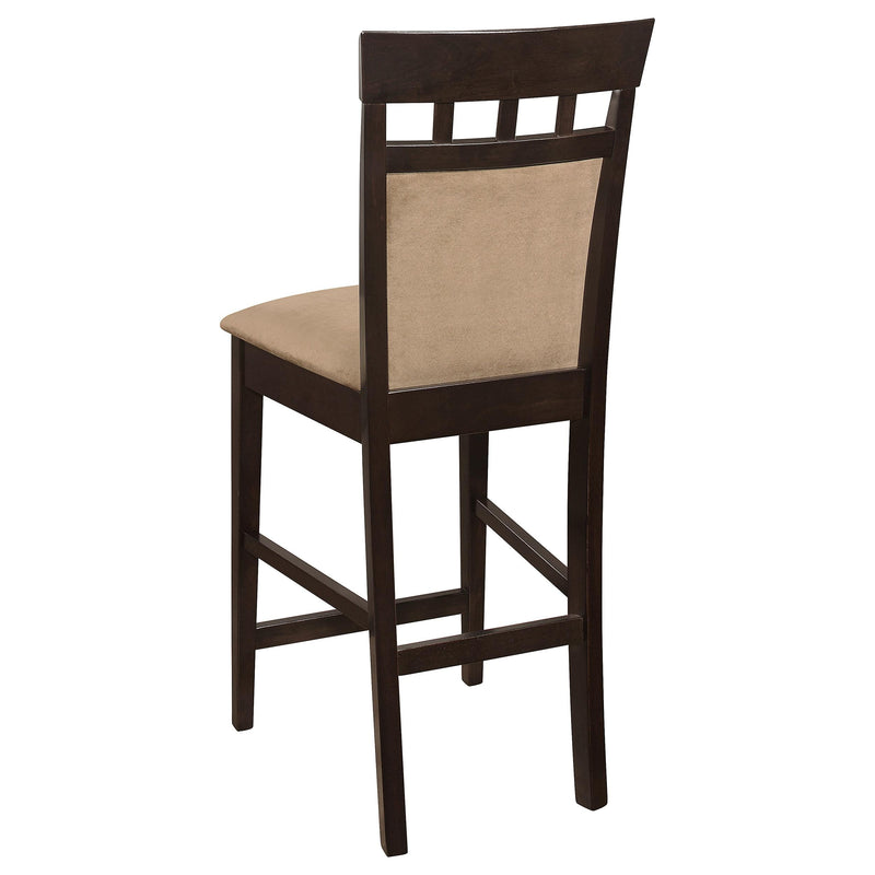 Gabriel Closed Back Counter Chair Cappuccino (Set of 2) - 100219