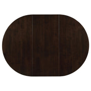 Gabriel Oval 60-inch Extension Leaf Dining Table Cappuccino - 100770