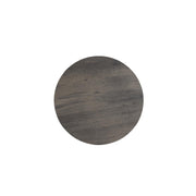 Gabriella - Dark Gray 3PC Coffee Table Set, Oval Shape Coffee Table and 2 Round Shape End Tables with Storage Shelves - T125-3PC-Set