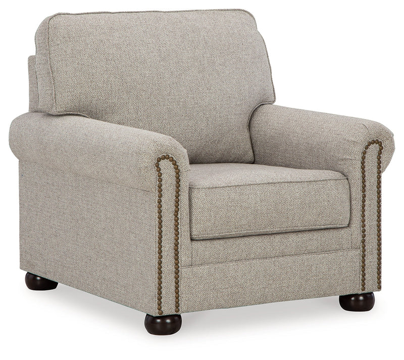 Gaelon Chair and Ottoman in Dune - PKG015823