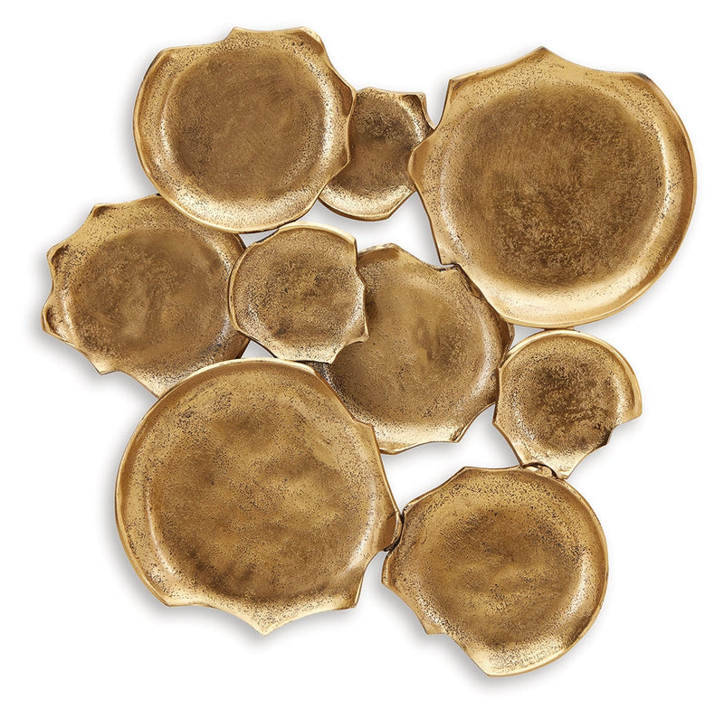 Gageton Antique Gold Finish Wall Decor - A8010335
