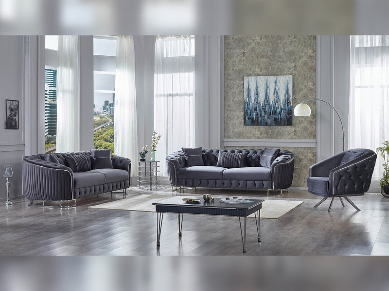 Galata Chair in Anthracite - 200-SUM-GAL-VELVET412-B