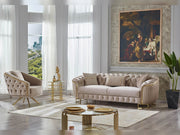 Galata Stationary Sofa in Beige - 200-SUM-GAL-VELVET260-3