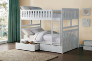 Galen White Full/Full Bunk Bed | B2053 - Lara FurnitureBunk Bed