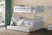 Galen White Twin/Full Bunk Bed | B2053 - Lara FurnitureBunk Bed