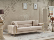 Galina Convertible Loveseat in Beige - 200-SER-GAL-ANKA529-2