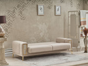 Galina Convertible Loveseat in Beige - 200-SER-GAL-ANKA529-2