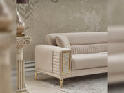 Galina Convertible Loveseat in Beige - 200-SER-GAL-ANKA529-2