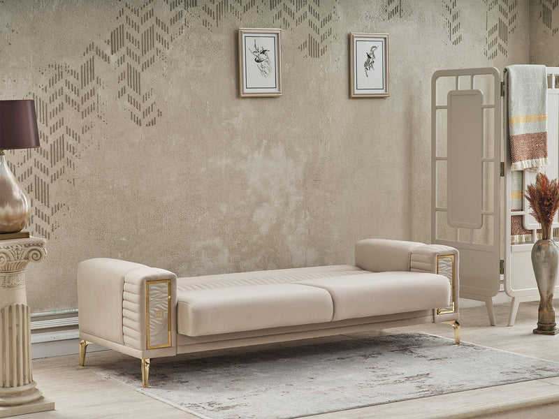 Galina Convertible Sofa in Beige - 200-SER-GAL-ANKA529-3