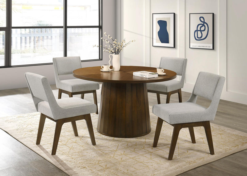 Galindo Upholstered Dining Side Chair Light Grey (Set of 2) - 193752GRY