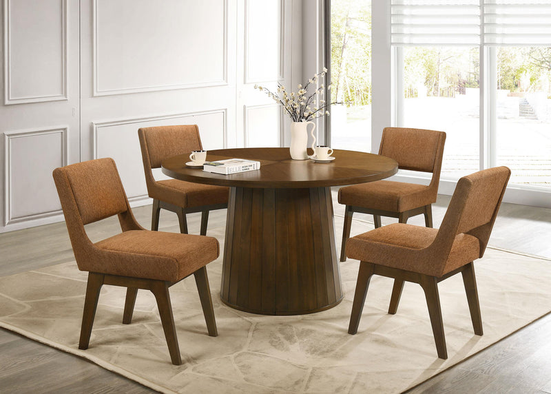 Galindo Upholstered Dining Side Chair Nutmeg (Set of 2) - 193752NMG