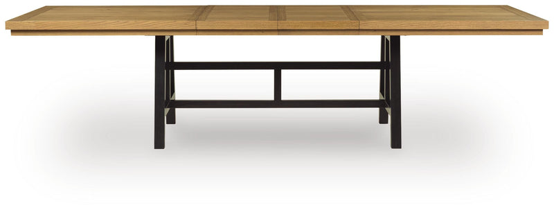 Galliden Black/Brown Dining Extension Table - D841-55