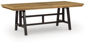 Galliden Black/Brown Dining Extension Table - D841-55