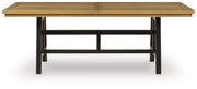 Galliden Black/Brown Dining Extension Table - D841-55