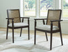 Galliden Light Brown Dining Table and 6 Chairs with Server - Gate FurnitureDining Room Set