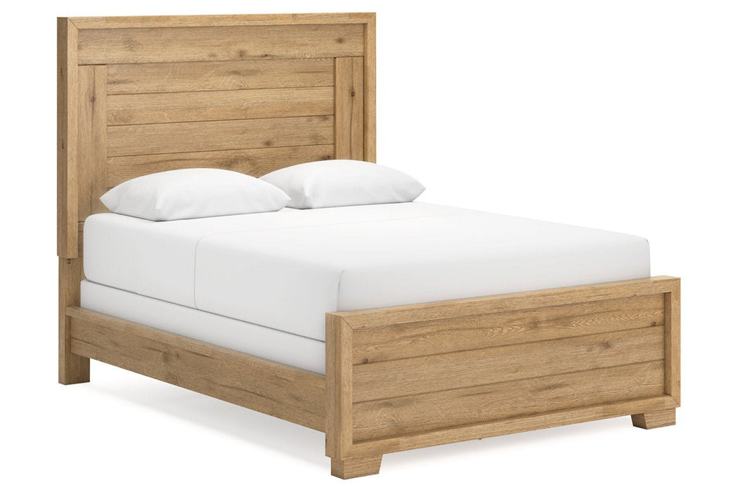 Galliden Light Brown Panel Bedroom Set - Gate FurnitureBedroom Set