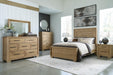 Galliden Light Brown Panel Bedroom Set - Gate FurnitureBedroom Set