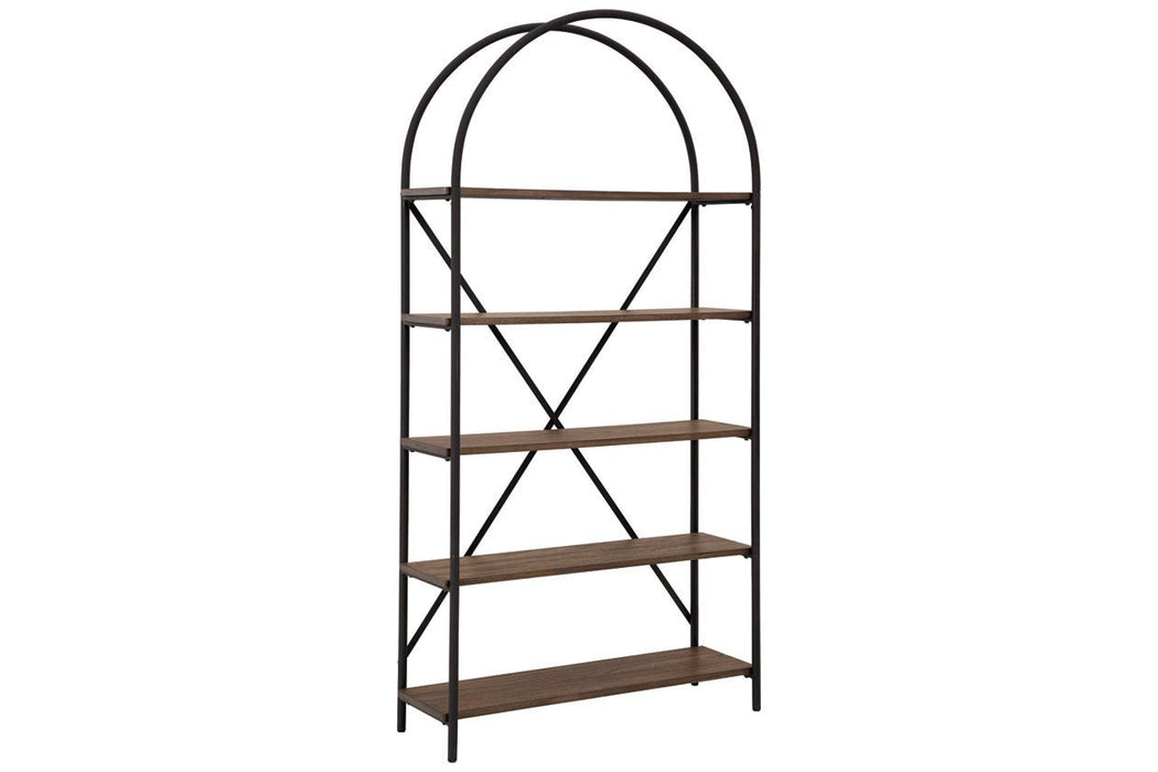 Galtbury Brown/Black Bookcase - Gate FurnitureBookcases