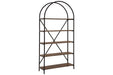 Galtbury Brown/Black Bookcase - Gate FurnitureBookcases