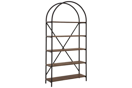 Galtbury Brown/Black Bookcase - Lara FurnitureBookcases