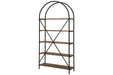 Galtbury Brown/Black Bookcase - Gate FurnitureBookcases