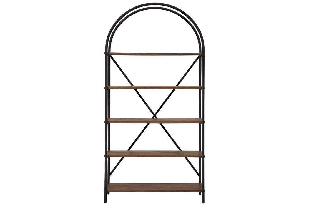 Galtbury Brown/Black Bookcase - Gate FurnitureBookcases