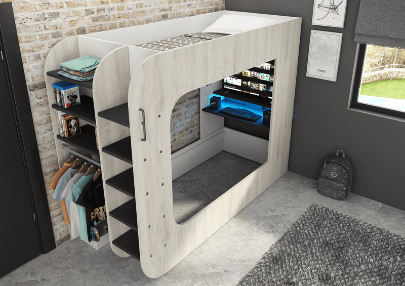 Gamer Bed 35.43" x 78.7" Natural Color SET - p13195